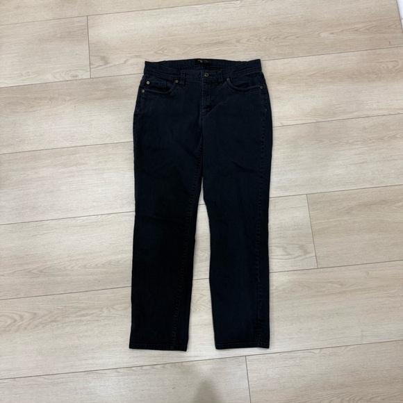 Talbots Denim - Talbots Dark Blue Straight Leg Jeans Size 6 Stretch Denim